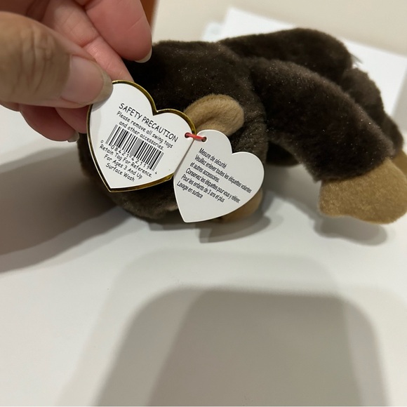 Ty Original Beanies Bananas the Monkey (Glitter Eyes) - Picture 7 of 10